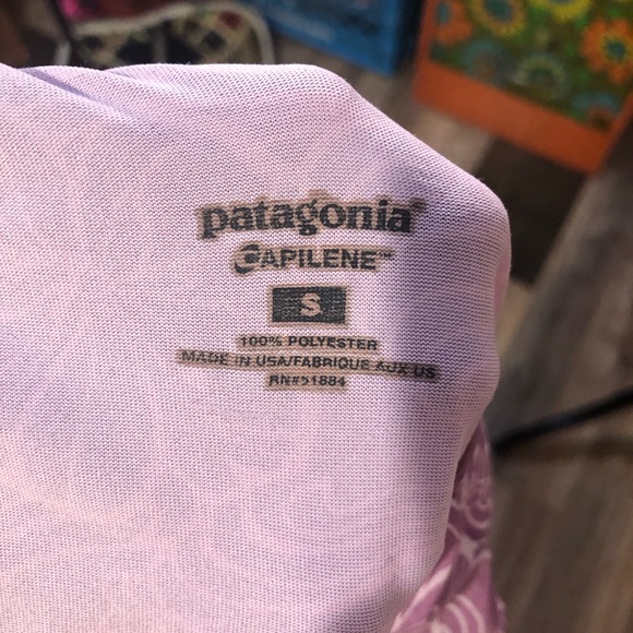 Patagonia Apilene Purple Floral Long Sleeve - Picture 14 of 14